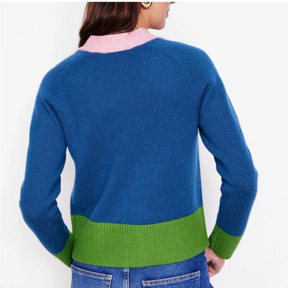 Boden Blue, Pink, and Green Cardigan - Picture 3 of 10